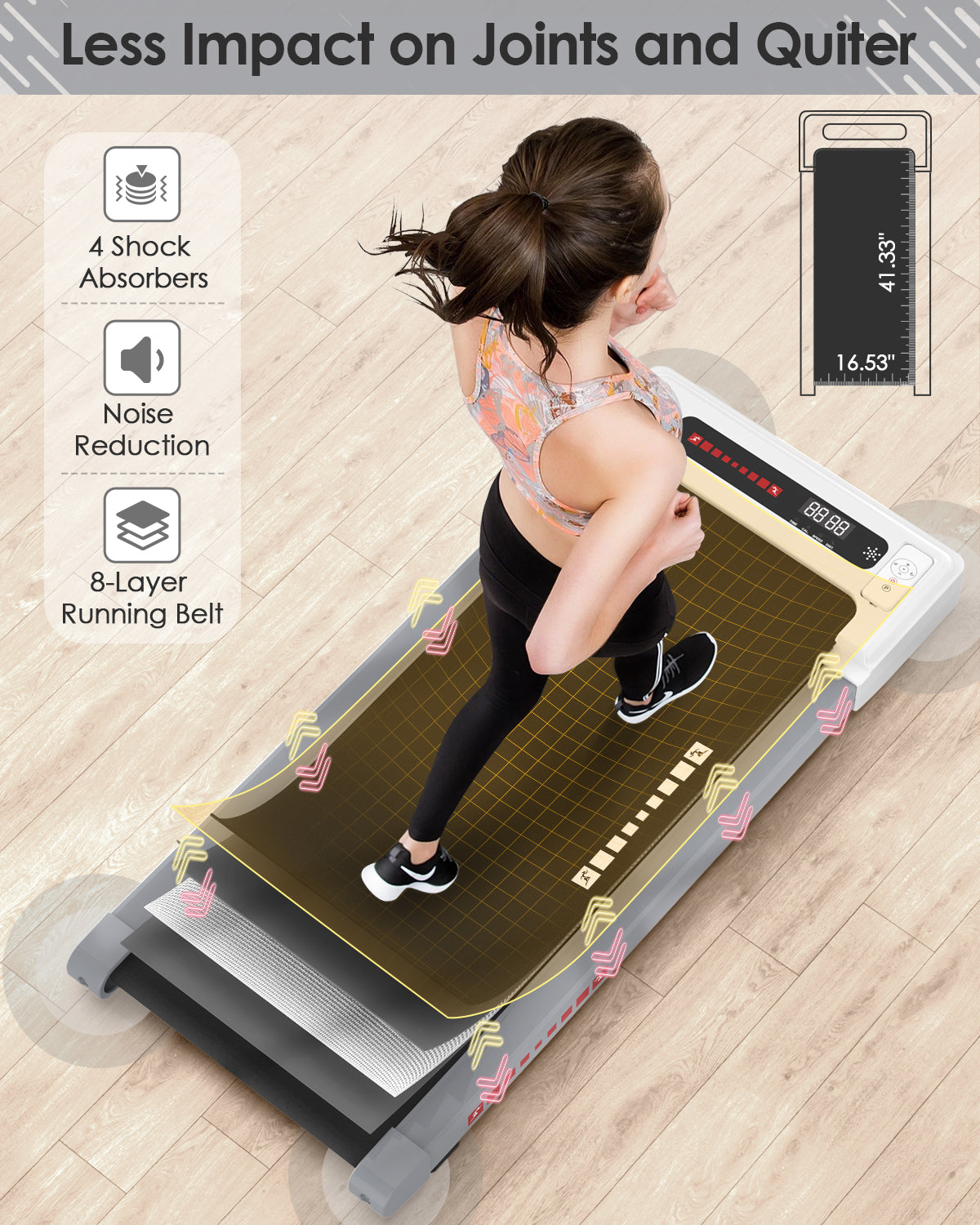 Walking Pad Running Machine Walking Machine for Home Under Desk Treadmill NestCrafty