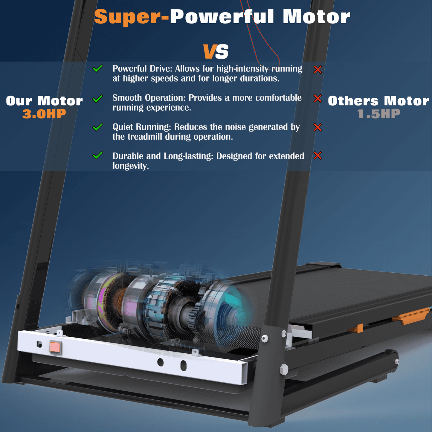 Foldable Treadmill with Automatic Incline, Electric Lift System, Compact Design, Easy Move Wheels NestCrafty