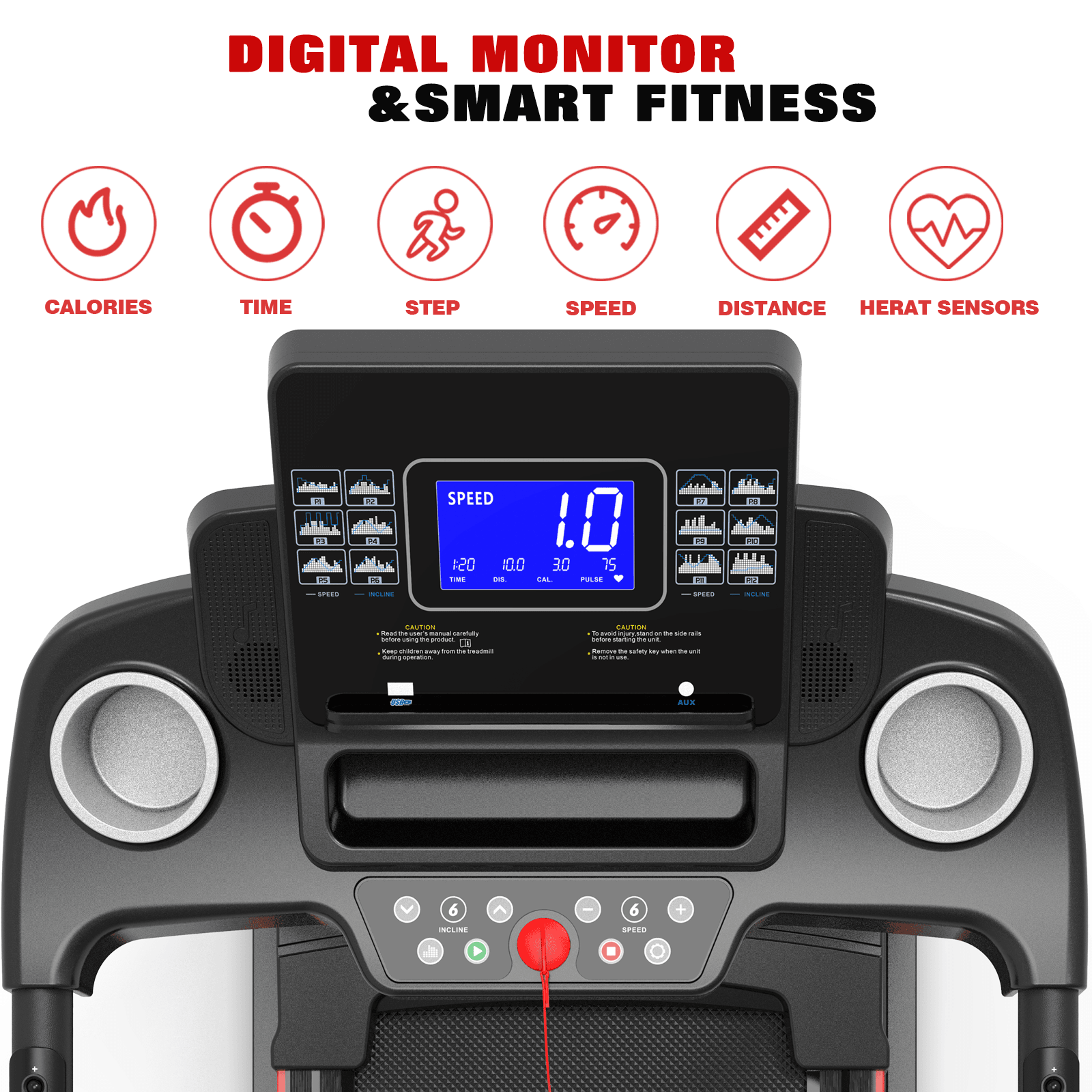 Foldable Treadmill with Automatic Incline, Electric Lift System, Compact Design, Easy Move Wheels NestCrafty