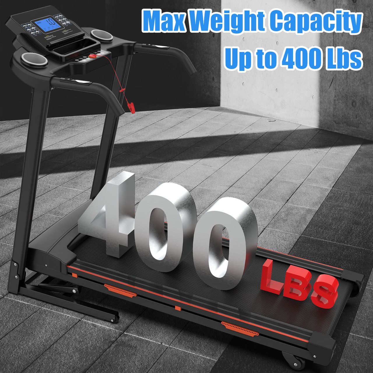 Foldable Treadmill with Automatic Incline, Electric Lift System, Compact Design, NestCrafty